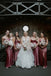 Mismatched Sexy Sleeveless Jewel Side slit Sheath Long Bridesmaid Dressess, SWE1411