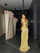 Sexy Square Sleeveless Side Slit Mermaid Long Prom Dress,SWS2121