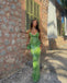 Sparkly Jewel Sleeveless Sheath Floor Length Prom Dress,SWS2254
