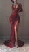 Sexy V-neck Sleeveless Side slit Mermaid Long Prom Dress,SWS2088