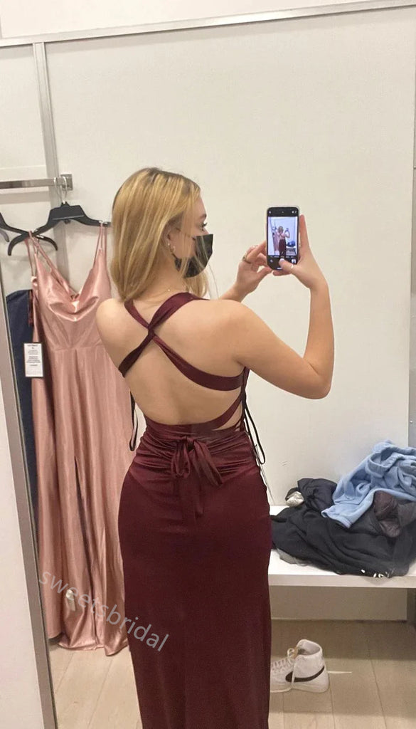 Sexy V-neck Sleeveless Mermaid Long Floor Length Prom Dress,SWS2360