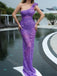 Sexy One Shoulder Sleeveless Mermaid Long Prom Dress,SWS2127