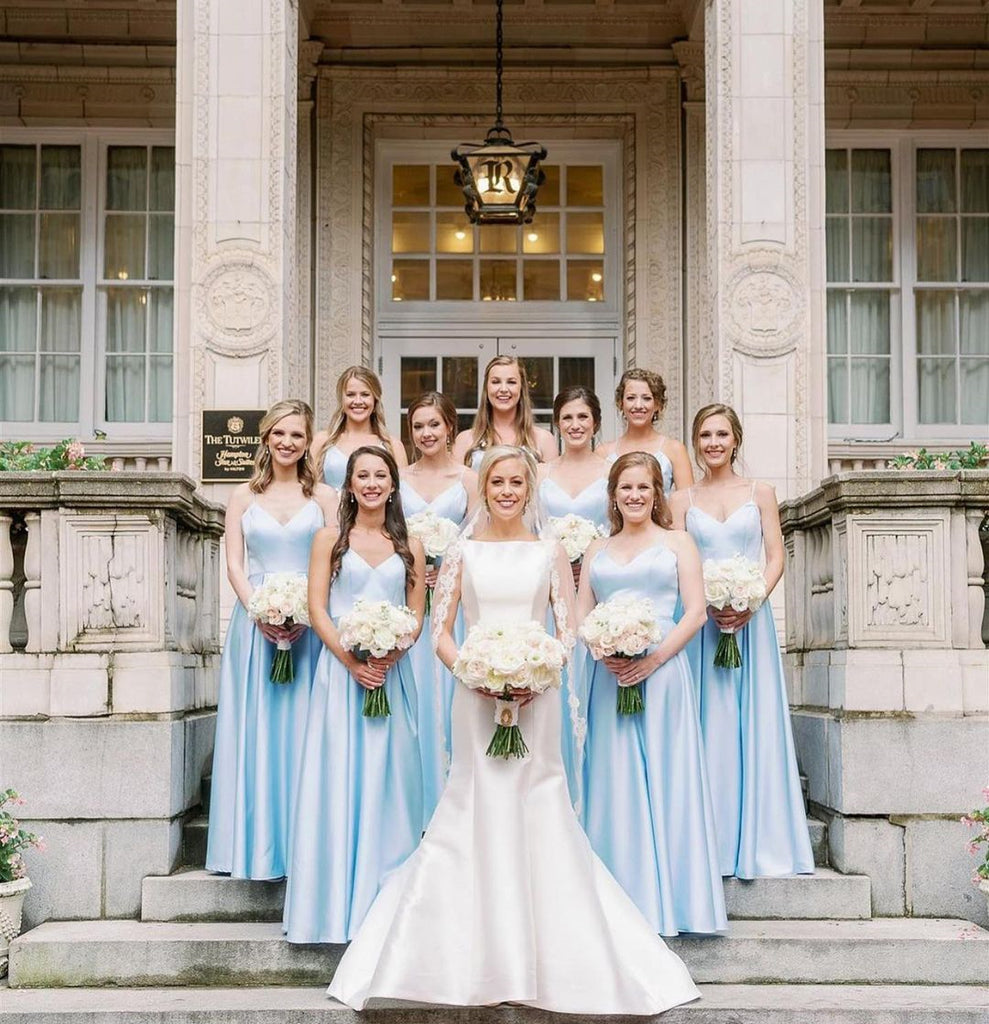 Elegant Sleeveless Sweetheart A-line Long Bridesmaid Dressess, SWE1407