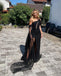 Sexy One Shoulder Sleeveless Side Slit Mermaid Long Prom Dress,SWS2128