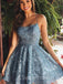 Elegant Halter Sleeveless A-line Short Mini Homecoming Dress, BTW352