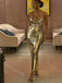 Sparkly Jewel Sleeveless Mermaid Long Floor Length Prom Dress,SWS2374
