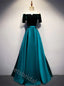 Elegant Off Shoulder Half Sleeves A-line Floor Length Prom Dress,SWS2172