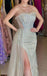 Elegant Sleeveless Side Slit Mermaid Long Prom Dress,SWS2093
