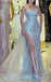 Elegant Sleeveless Side Slit Mermaid Long Prom Dress,SWS2093