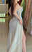 Elegant Sleeveless Side Slit Mermaid Long Prom Dress,SWS2093