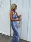 Sexy Deep V-neck Sleeveless Mermaid Long Floor Length Prom Dress,SWS2343