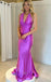 Sexy V-neck Sleeveless Mermaid Floor Length Prom Dress,SWS2183