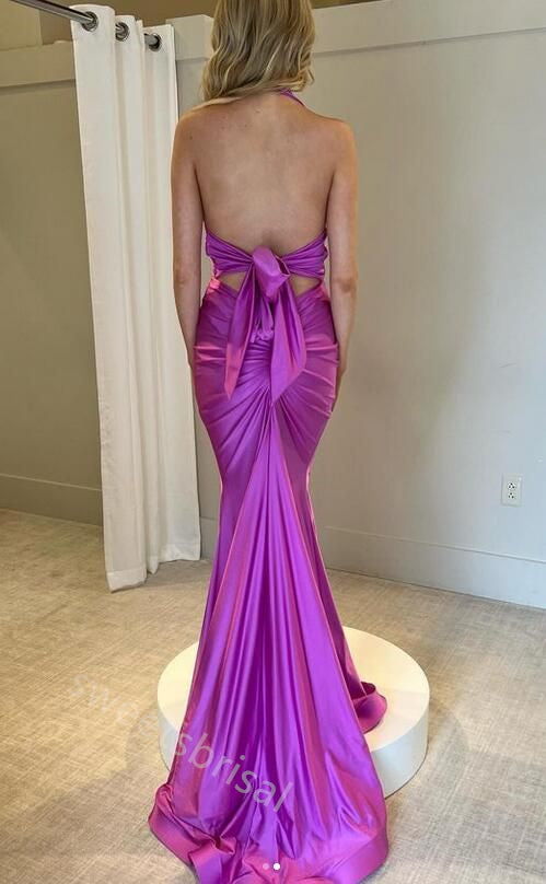 Sexy V-neck Sleeveless Mermaid Floor Length Prom Dress,SWS2183