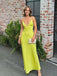 Elegant V-neck Sleeveless Sheath Floor Length  Prom Dress,SWS2295