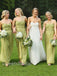 Mismatched Elegant Sweetheart Sleeveless A-line Simple Long Mermaid Dressess, SWE1379