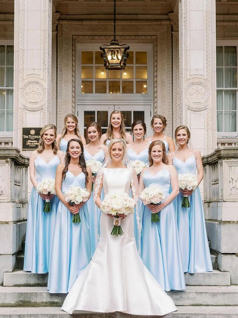 Elegant Sleeveless Sweetheart A-line Long Bridesmaid Dressess, SWE1407