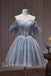 Elegant Off shoulder Sleeveless A-line Short Mini Homecoming Dress, BTW341