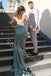 Elegant Sweetheart Off soulder Side slit Sheath Long Prom Dress,SW2008