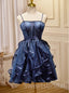 Elegant Square Sleeveless A-line Short Mini Homecoming Dress, BTW356
