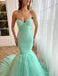 Elegant Sweetheart Sleeveless Mermaid Floor Length Prom Dress,SWS2263