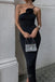 Sexy One Shoulder Sleeveless Mermaid Long Prom Dress,SWS2169