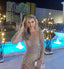 Sexy Long Sleeves Side slit Mermaid Long Prom Dress,SWS2087