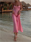 Gummy Pink Scoop Sleeveless Sheath Floor Length Prom Dress,SWS2256