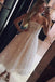Elegant Halter Sleeveless A-line Long Homecoming Dress, BTW385