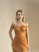 Sexy Off Shoulder Sleeveless Side Slit Mermaid Floor Length Prom Dress,SWS2424