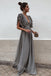 Elegant V-neck Sleeveless A-line Floor Length Prom Dress,SWS2198
