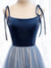 Elegant Square Neckline Sleeveless  A-line Long Prom Dress,SWS2138