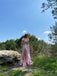 Sparkly Off Shoulder Side Slit  A-line Long Prom Dress,SWS2136