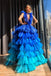 Sexy V-neck Sleeveless A-line Floor length Prom Dress,SWS2159