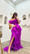Sexy Off shoulder Sleeveless Ruffle A-line Floor length Prom Dress,SWS2156