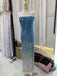 Sparkly Strapless Sleeveless Mermaid Floor Length Prom Dress,SWS2209