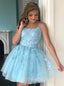 Elegant Sleevelless A-line Short Mini Homecoming Dress, BTW372