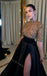 Elegant Long sleeves Side slit A-line Long Prom Dress,SWS2055
