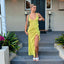 Sexy V-neck Sleeveless Ruffle Mermaid Floor Length Prom Dress,SWS2398