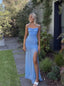 Sexy Sweetheart Sleeveless Side Slit Mermaid  Long Prom Dress,SWS2143