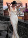 Jewel Sleeveless Open Back Mermaid Floor Length Prom Dress,SWS2385