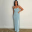 Elegant Square Sleeveless  Sheath Floor Length Prom Dress,SWS2384