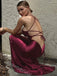 Sexy V-neck Sleeveless  Mermaid Floor Length Prom Dress,SWS2383