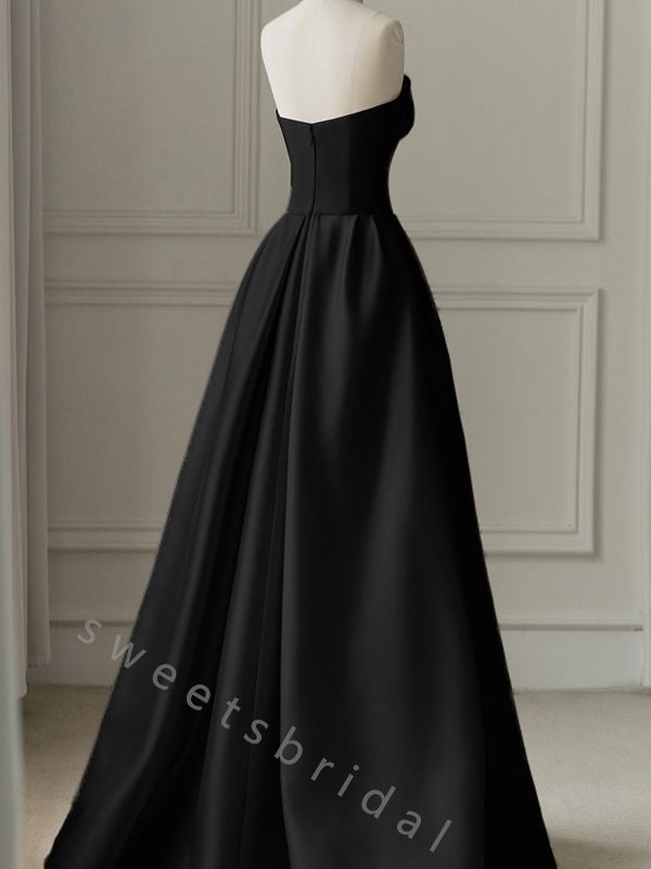 Elegant Strapless Sleeveless Mermaid Long Prom Dress,SWS2096
