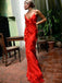 Sexy V-neck Sleeveless Ruffle Mermaid Long Prom Dress,SWS2045