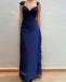 Elegant V-neck Sleeveless Sheath Long Floor Length Prom Dress,SWS2353
