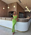 Green Jewel Sleeveless Sheath Floor Length Prom Dress,SWS2250