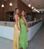Green Jewel Sleeveless Sheath Floor Length Prom Dress,SWS2250