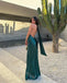 Elegant Halter Sleeveless Side Slit Mermaid Floor Length Prom Dress,SWS2186