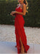 Sexy V-neck Sleeveless Ruffle Mermaid Long Prom Dress,SWS2045