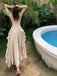 Elegant Side slit Ruffle A-line Long Prom Dress,SWS2062